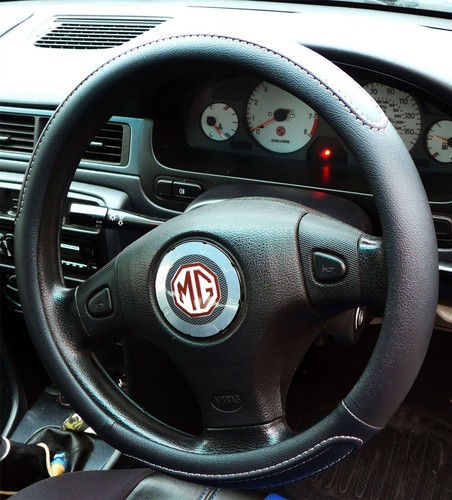Black steering wheel cover - black,