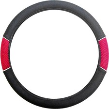 Red Black Steering Wheel Cover
