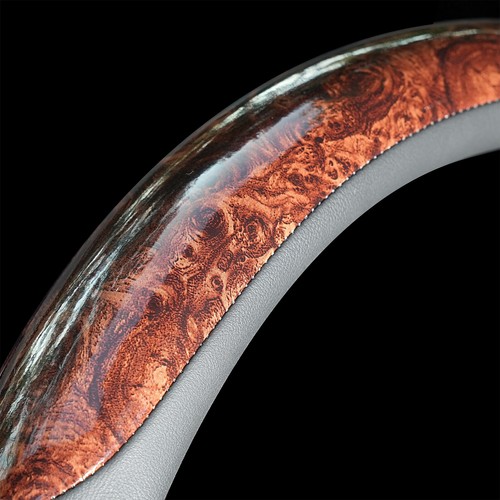 Wood grain leather car - wood,